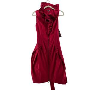 Samuel Dong Red Dress Size Medium NWT